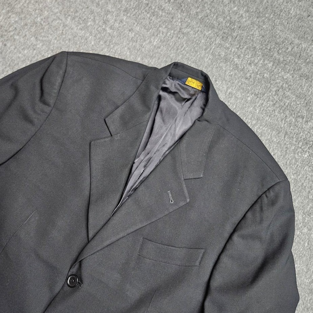 Brooks Brothers Blazer Mens 44 Black Pure Virgin Wool 3-Button Sport Coat Canada